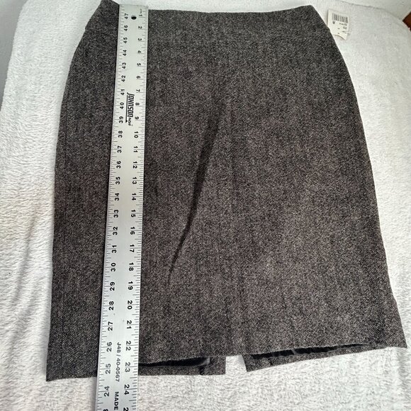 Cabi Womens Heather Gray Wool Blend Pencil Skirt Size 8 Lined Style# 245 New - Picture 8 of 8